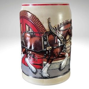 Anheuser Bush Budweiser Clydesdale-Parade Dress Beer or Ale Stein 1989